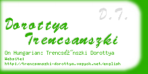 dorottya trencsanszki business card